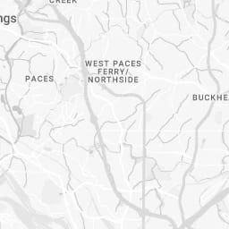 Light grey street map labeled West Paces Ferry, Northside and Paces
