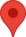 Red map location pin icon on a white background