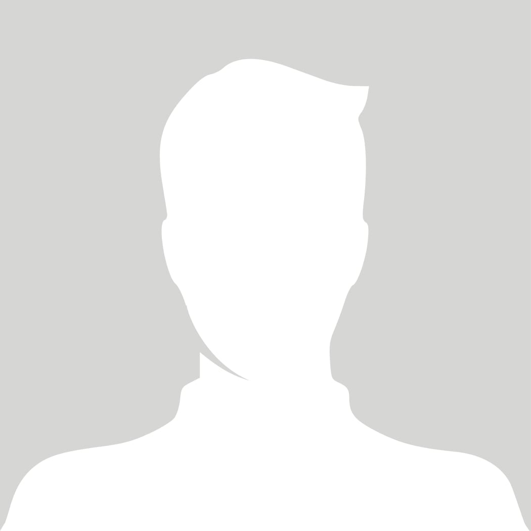 Grey placeholder avatar with a white silhouette of a head and shoulders