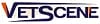 VetScene wordmark logo in stylized lettering
