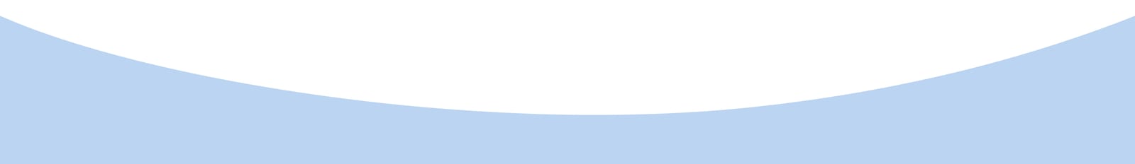 Pale blue curved band at the bottom of a white background with no other content