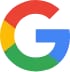 Multicoloured Google G logo on a white background