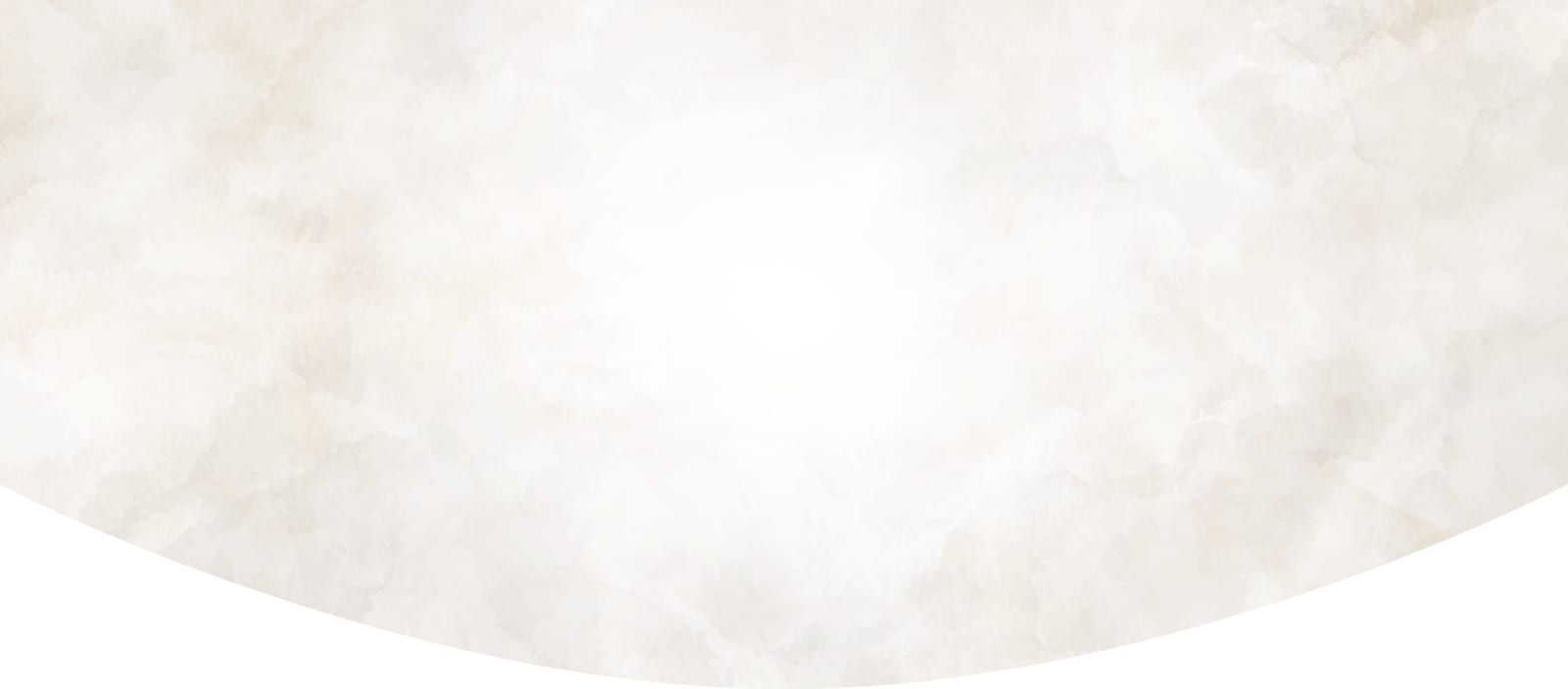 Pale cream marbled texture with a curved white edge along the bottom
