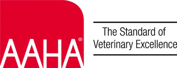 Red AAHA logo beside the text The Standard of Veterinary Excellence